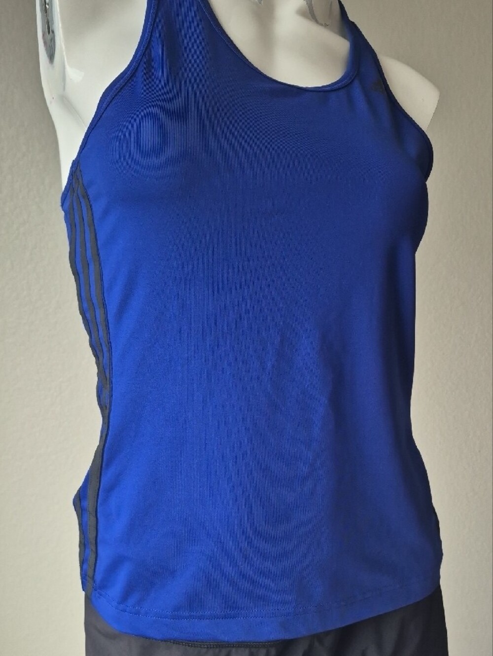 adidas Women’s Royal Blue Racerback One-Piece Swim Top - Picture 3 of 7